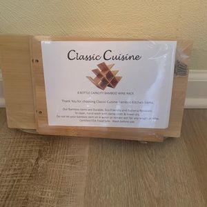 Classic Cuisine 8 Bottle table top Wine Rack